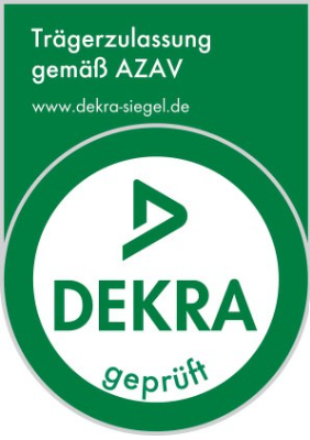 DEKRA-Siegel „Trägerzulassung gemäß AZAV“